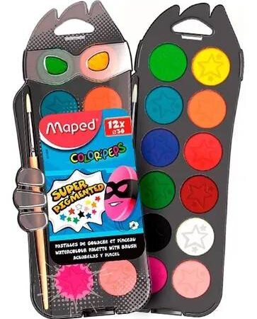 Maped Color'peps Watercolor Palette 30mm 12 Colours