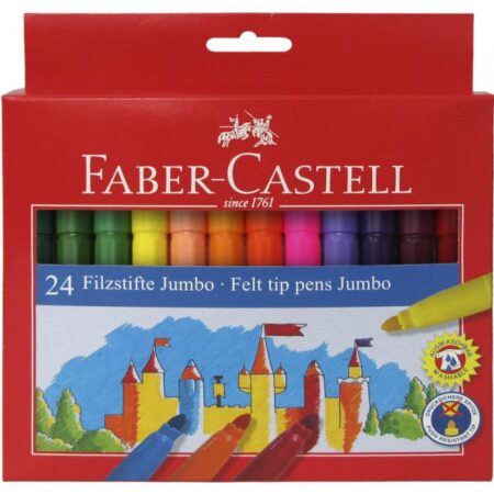 Faber Castell 12 Felt Tip Pens Jumbo