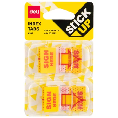 Deli Index Stick Tabs - Sign Here