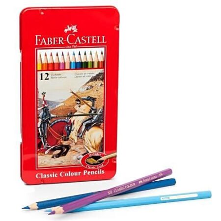 12 Classic Colour Pencils - Metal Box