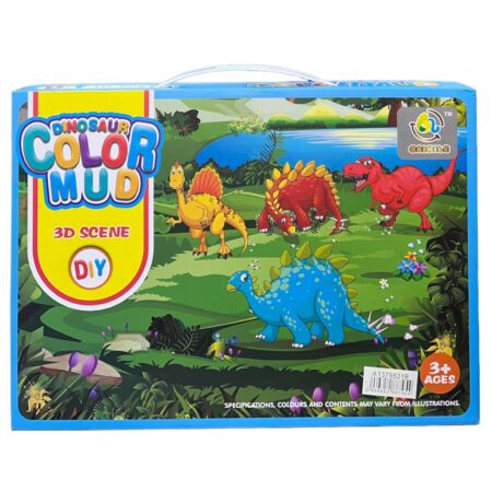 Dinosaur Color Mud 3D Scene