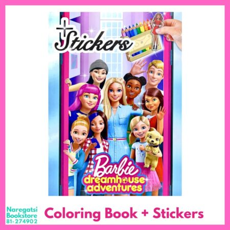Barbie Coloring + Sticker Book