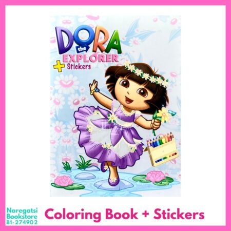 Dora Coloring + Sticker Book
