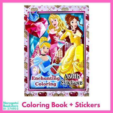 Princesses Coloring + Sticker Book