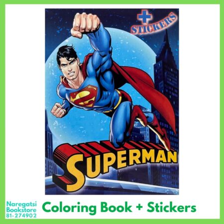 Superman Coloring Book + Stickers