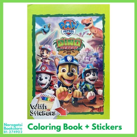 Paw Patrol Coloring + Sticker Book