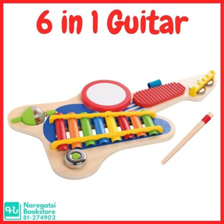 Playtive 6 in 1 Wooden Guitar