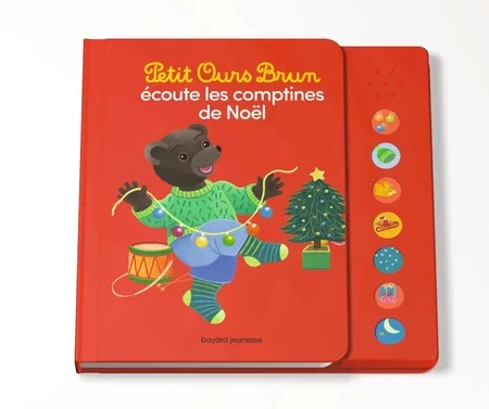 Petit Ours Brun écoute les comptines de Noël