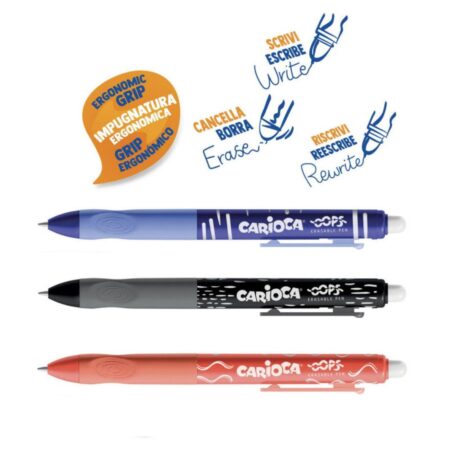 Carioca Erasable Pen Click - refillable