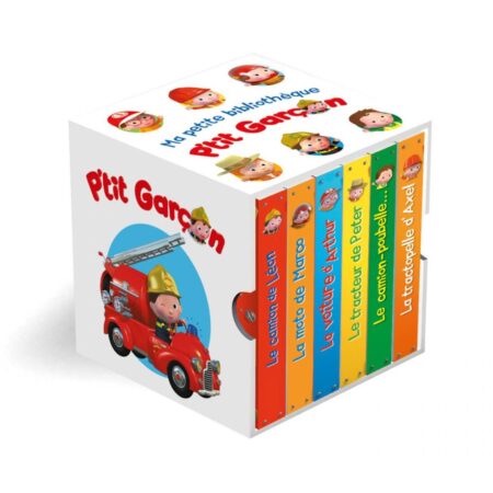 P'tit garçon - Album Ma petite bibliothèque - Coffret avec 6 livres