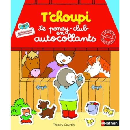T'choupi autocollants - Le poney club