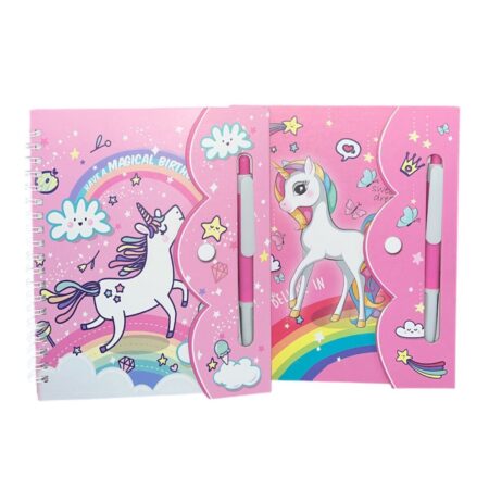 Unicorn Copybook + pen