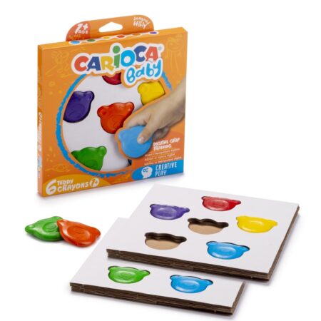 Carioca Teddy Crayons 6pcs