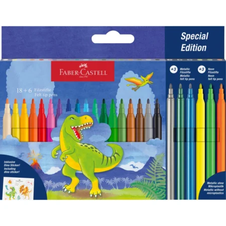 Faber Castell Dino Felt Tip Pens 18+6