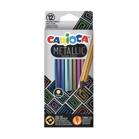 Carioca Metallic 12 Colored Pencils