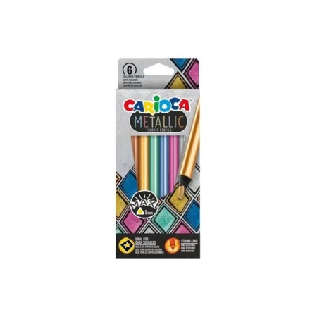Carioca 6 Metallic Colored Pencils