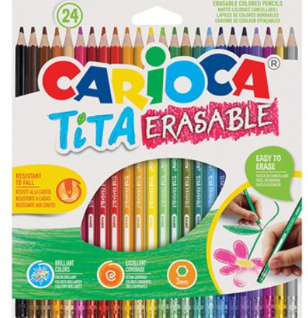 Carioca Tita Erasable 24 colors
