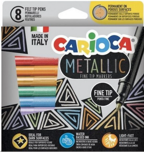 Carioca Metallic 8 Markers