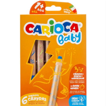 Carioca Baby 6 crayons