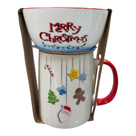 Christmas Cup + bowl
