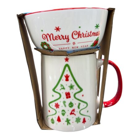 Christmas Cup + bowl