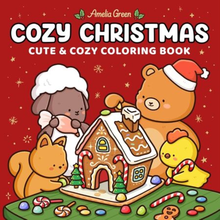 Red cover christmas coloring book