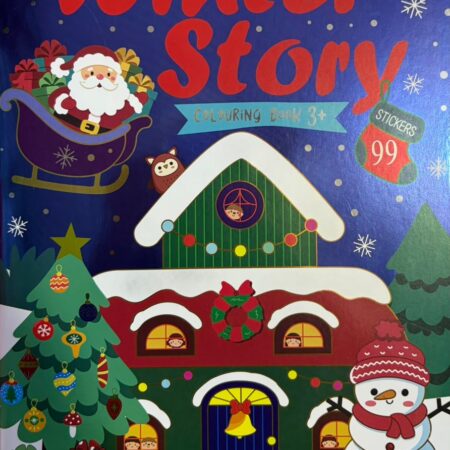 Wintry Story Coloring + activity + stciker book