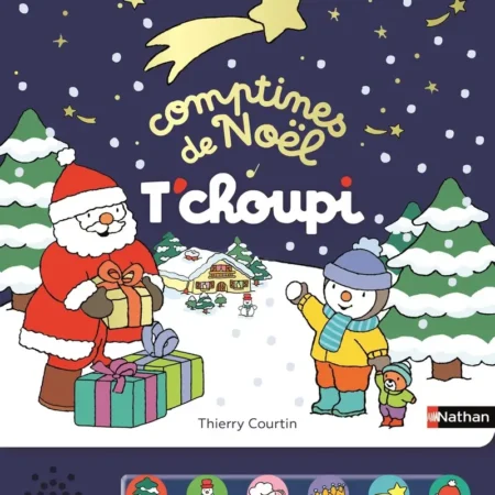 Comptines de Noël T'choupi - Livre musical 6 chansons pour enfant